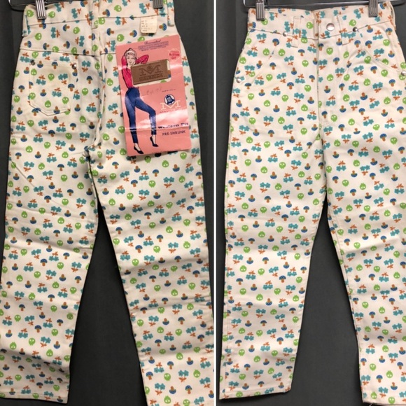 Rare dead stock Maverick mushroom,Daisy 1960s 70s
Print jeans - Picture 2 of 4
